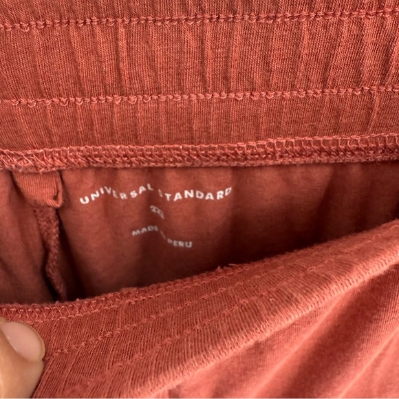 Universal Standard Pima Cotton Shorts Copper Brown Size 2XL (30-32) Pull On - Picture 4 of 6